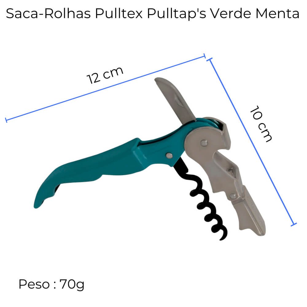 Saca-rolha Pulltex Pulltaps Verde Menta e Caixa Ecológica - 2