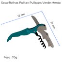 Ver imagem 2 de Saca-rolha Pulltex Pulltaps Verde Menta e Caixa Ecológica