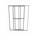 Ver imagem 2 de Porta Sacada 3 Folhas de Vidro Aluminio Brilhante C/ Trinco 2,10x1,80
