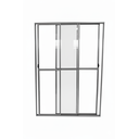 Ver imagem 3 de Porta Sacada 3 Folhas de Vidro Aluminio Brilhante C/ Trinco 2,10x1,80