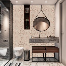 Papel De Parede Para Quarto Casal E Sala Rose Fio Rose 9M - 3