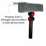 Rodo Limpa Vidros 2 Em 1 Vermelho Cinza - 2