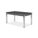 Ver imagem 7 de Conjunto Sala de Jantar Mesa Natani 160x90cm com 6 Cadeiras Natani Junco Yescasa Cinza/Preto/Cromado