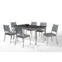 Ver imagem 2 de Conjunto Sala de Jantar Mesa Natani 160x90cm com 6 Cadeiras Natani Junco