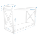 Ver imagem 2 de Prateleira Modelo X Estilo Industrial Acompanha Madeiras