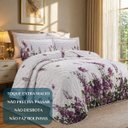 Ver imagem 5 de Cama Posta King Size Azaleia Colcha Luxo 300 Fios Estampada:uva