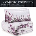 Ver imagem 6 de Cama Posta King Size Azaleia Colcha Luxo 300 Fios Estampada:uva