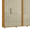 Ver imagem 6 de Guarda Roupa Casal 250cm com 6 Portas Vibe Opala/cumaru Z10 - Mpozenato