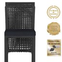 Ver imagem 3 de Mesa Bistro e 2 Banquetas Roma Preta Corda Náutica 12 Trama Original