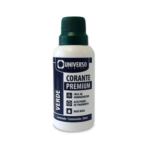 Corante Liquido Verde 50ml 12 Unidades Universo