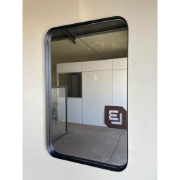 Espelho Retangular Moldura Metal Luxo 80x50 - 1