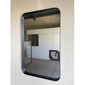 Espelho Retangular Moldura Metal Luxo 80x50