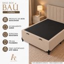 Ver imagem 4 de Base Box Baú Casal Suede Alali 138x188x40cm:Bege