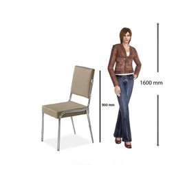 Conjunto Sala de Jantar Mesa Milleni 160x90cm Tampo Vidro com 6 Cadeiras Riana  - 5