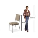 Ver imagem 5 de Conjunto Sala de Jantar Mesa Milleni 160x90cm Tampo Vidro com 6 Cadeiras Riana