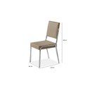 Ver imagem 4 de Conjunto Sala de Jantar Mesa Milleni 160x90cm Tampo Vidro com 6 Cadeiras Riana