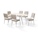 Ver imagem 2 de Conjunto Sala de Jantar Mesa Milleni 160x90cm Tampo Vidro com 6 Cadeiras Riana