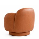 Ver imagem 7 de Poltrona Decorativa Oliva Base Giratória Courino Caramelo - Sallar Home