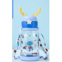 Ver mais imagens de Garrafa Squeze Alce Infantil Bpa Free Enfeites Adesivo 600ml:azul