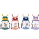 Ver imagem 2 de Garrafa Squeze Alce Infantil Bpa Free Enfeites Adesivo 600ml:azul