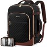 Lovevook Mochila de Viagem Tsa Aprovada 30l para Laptop 17.3" (preto/marrom) - 1