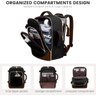Lovevook Mochila de Viagem Tsa Aprovada 30l para Laptop 17.3" (preto/marrom) - 4