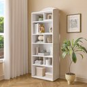 Ver imagem 6 de Kit 2 Estantes para Livros com 10 Nichos Arco Branco