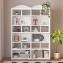 Ver imagem 1 de Kit 2 Estantes para Livros com 10 Nichos Arco Branco