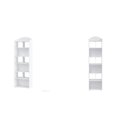 Ver imagem 4 de Kit 2 Estantes para Livros com 10 Nichos Arco Branco