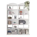 Ver imagem 3 de Kit 2 Estantes para Livros com 10 Nichos Arco Branco