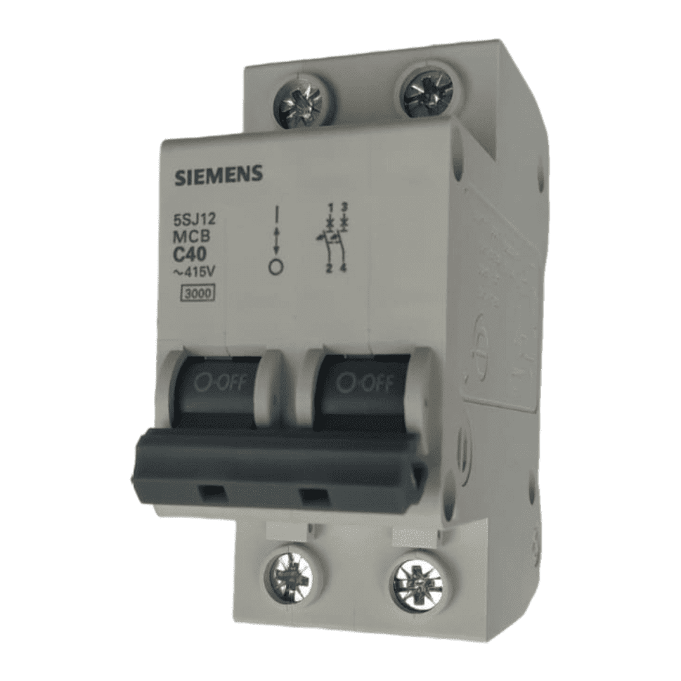 DISJUNTOR BIFÁSICO BIPOLAR MINI DIN CURVA C 5SJ1 SIEMENS:40A - 3