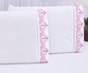 Ver imagem 5 de Jogo lençol quarto casal Padrão bordado 3 peças branco rose