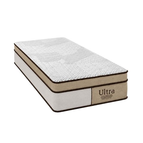 Colchão Solteirão Sr Life Ultra Molas Ensacadas Espuma D33 96x203x33cm Marrom
