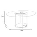 Ver mais imagens de Estante Home Theater Nobre Off White Cinamomo e Aparador Infinity e Mesa de centro Sky com tampo de 