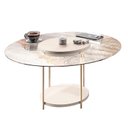 Ver imagem 7 de Estante Home Theater Nobre Off White Cinamomo e Aparador Infinity e Mesa de centro Sky com tampo de 