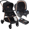 Carrinho de Bebe com Bebe Conforto e Base Burigotto Lui Cobre - 1