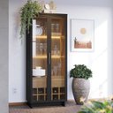 Ver imagem 2 de Kit para Sala de Jantar Buffet Áustria C04 com Cristaleira Malibu Preto Noce Milano - Lyam Decor