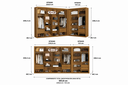 Ver imagem 7 de Closet Modulado Duplo 6 Gavetas Freijó MDF Amoudi Móveis