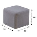 Ver imagem 7 de Poltrona Amamentação Balanço e Puff Linho Cinza Bebê Nina