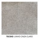 Ver imagem 5 de Poltrona Amamentação Balanço e Puff Linho Cinza Bebê Nina