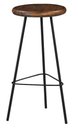Ver imagem 1 de Banqueta Alta Tampa Rustic Brown Base Grafite 75cm - 54302