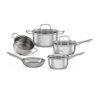 Jogo de Panelas Brinox Aço Inox Fundo Triplo Jasmin 5 Peças com Indução Inox - 1