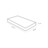 Colchão para Berço 130x70x12 Baby Light D18 Ortobom Branco - 3