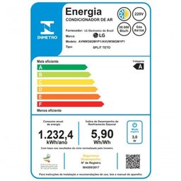 Ar Condicionado Teto Lg Inverter 30.000 Btus Quente e Frio 220v - 6
