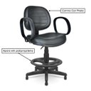 Ver imagem 2 de Cadeira Caixa Executiva Costurada c/ Braço Corsa - Base Pmd - Cor Preto - 35028