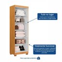 Ver mais imagens de Armário Multiuso 2 Portas com Chave 100% Mdf Toronto Espresso Móveis