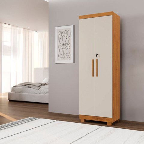 Armário Multiuso 2 Portas com Chave 100% Mdf Toronto Espresso Móveis