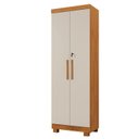 Ver imagem 2 de Armário Multiuso 2 Portas com Chave 100% MDF Toronto Yescasa Cinamomo/Off White