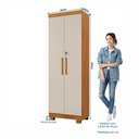 Ver imagem 3 de Armário Multiuso 2 Portas com Chave 100% Mdf Toronto Espresso Móveis