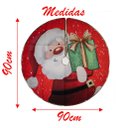 Ver imagem 2 de Saia para Árvore de Natal Temática Papai Noel Presente 90cm